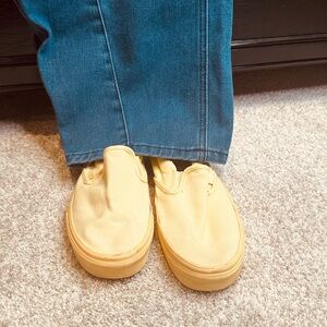 Vans Canary Yellow Slip-On Sneakers